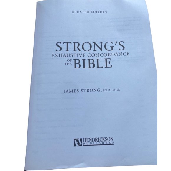 STRONG’s EXHAUSTIVE CONCORDANCE of the BIBLE 2012 Hardcover. Thick. GUC - Picture 4 of 5